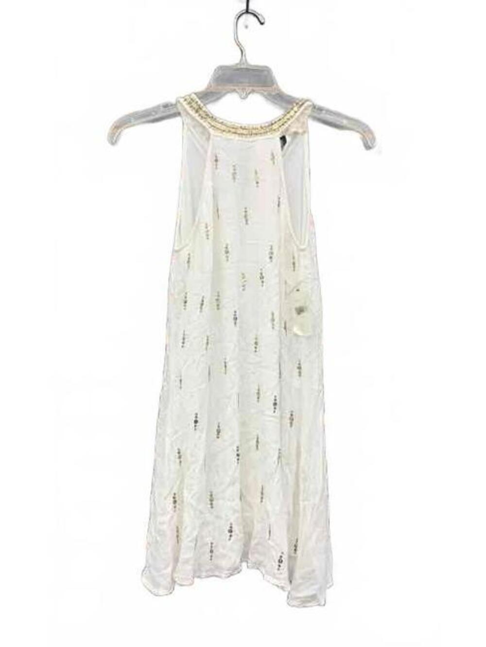 Altar'd State XS White Sleeveless Embroidered Dress